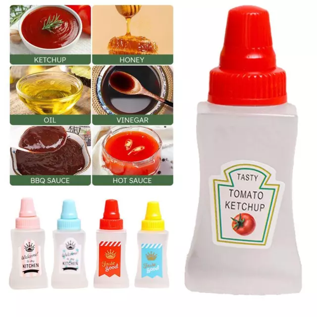 2pcs - Mini bouteille de Sauce Ketchup, contenant de Sauce
