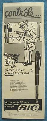 Publicité Papier - Stylo Bic De 1958