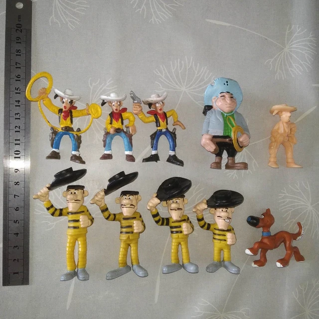 Sachet de figurines monochromes lucky luke, marque novolinea - Collection