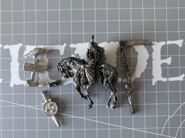 Warhammer The Old World Nurgle Chaos Lord on Daemonic Mount Sorcerer Metal