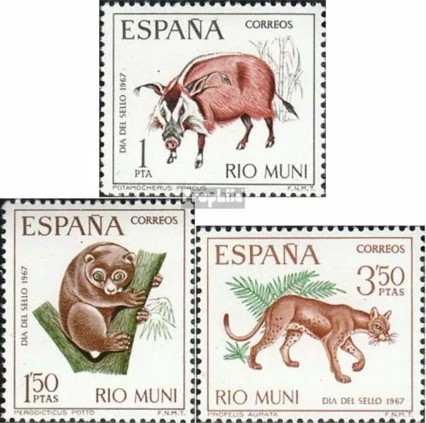 Rio Muni 80-82 (kompl.Ausg.) postfrisch 1967 Tag der Briefmarke