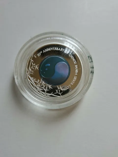 Palau 2013 30th Years of China Panda Coin Silver Niobium