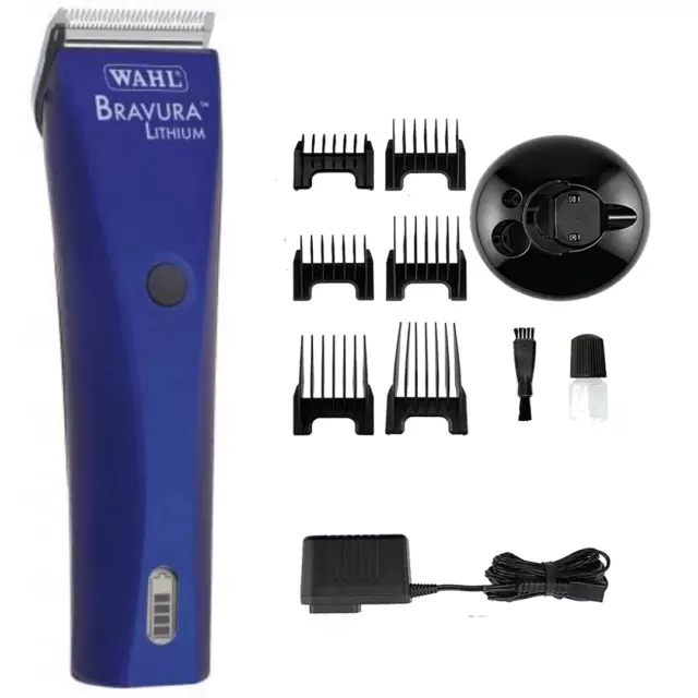 Wahl Bravura Lithium Ion Corded / Cordless Animal Pet Human Clipper with 5 in 1