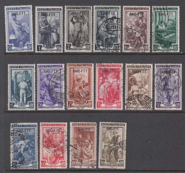 Trieste: Allied Military Government overprinted on Italian stamps, 1950