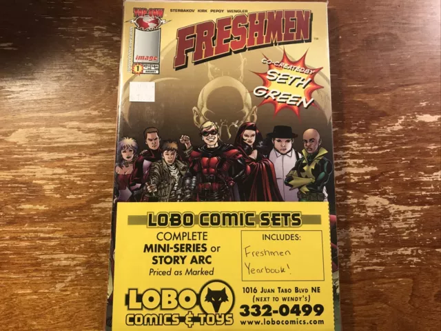 Freshmen Image Top Cow Comics Lot Issues 1 2 3 4 5 6 Seth Green Yearbook
