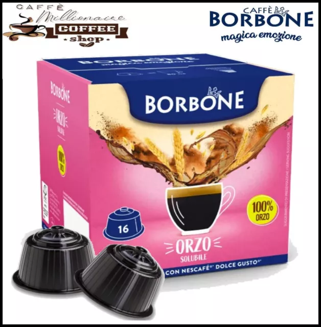 32 Kapseln Dolce Gusto Espresso D'Barley Caffè Borbone 100% Modell Nescafe 2