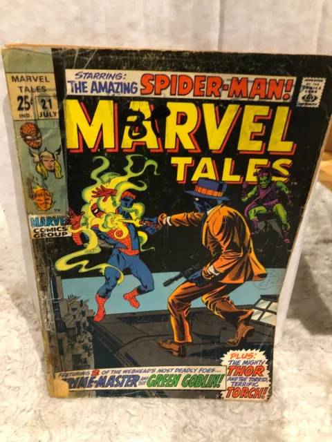 Marvel Tales Spider-Man Marvel Comic Book Issue #21 1969 Silver Age
