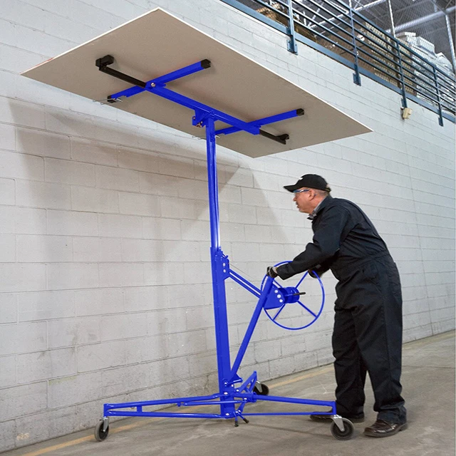 11Ft Lift/Lifter Drywall Hoist Caster Heavy Duty Plasterboard Panel Sheet Crane