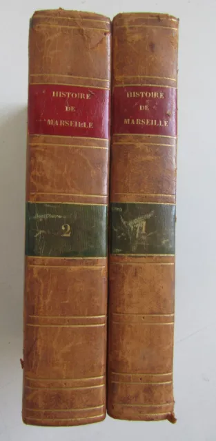 Histoire de Marseille en deux Volumes 1829 - Augustin Fabre