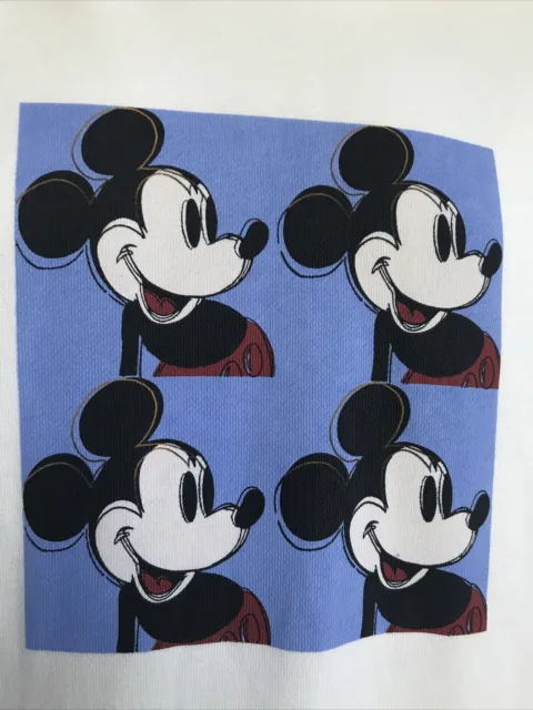 Andy Warhol Disney Mickey Sweatshirt Dress Hoodie Never Worn No Pull String Sm