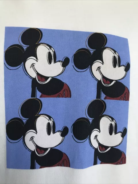 Andy Warhol Disney Mickey Sweatshirt Dress Hoodie Never Worn No Pull String Sm