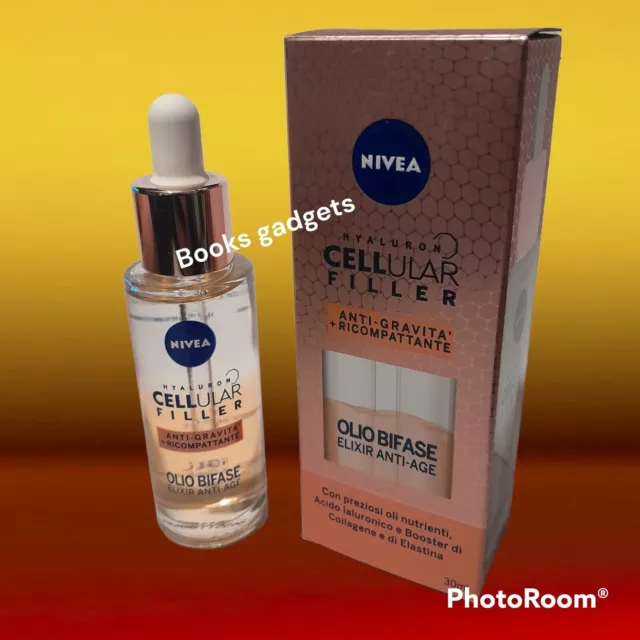 3pz Nivea Cellular Filler Acido Ialuronico Elastina Olio Bifase Elixir Anti-Age