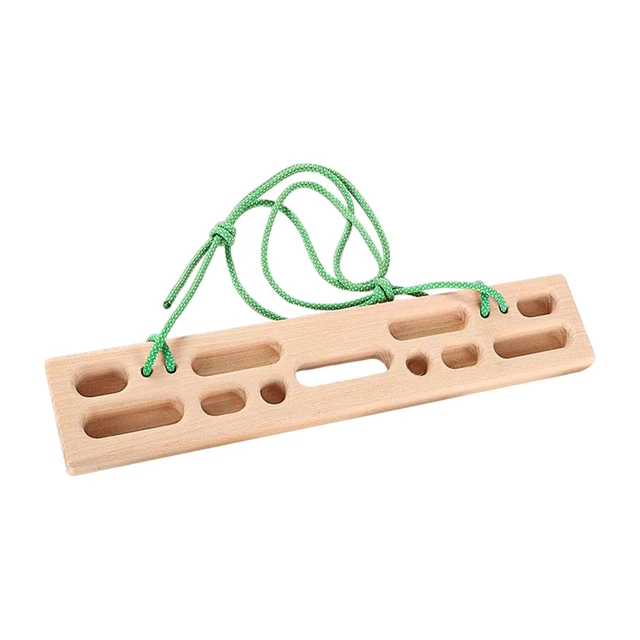 Climbing Hangboard Fingerboard Wooden Hang Board for Climbers Door Beginners