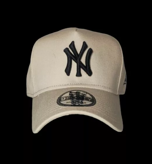 Ny New York Yankees Mbl New Era 9Forty Beige & Black Snapback Cap Hat La Nba 2