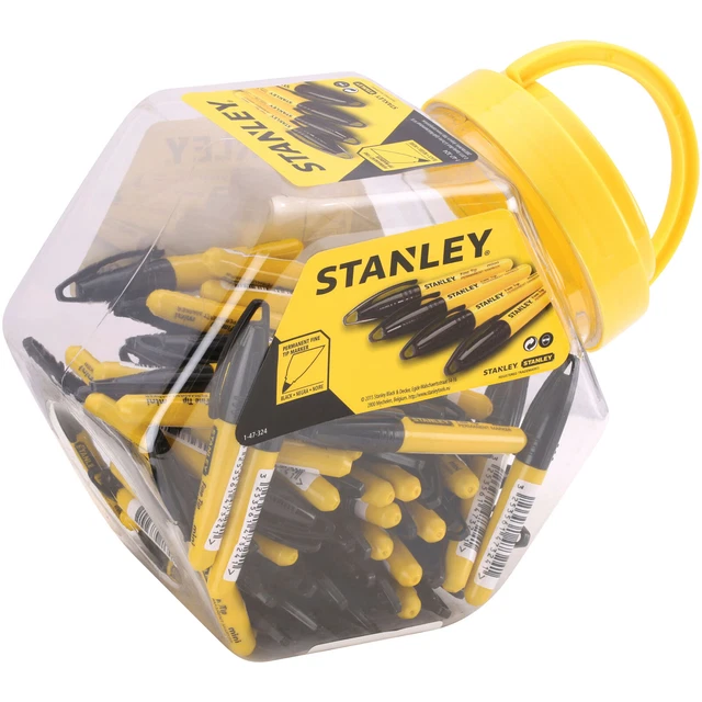 STANLEY 1-47-324 MINI Punta Fina Marcador Negro (Bañera 72) EUR 78,34 - PicClick ES