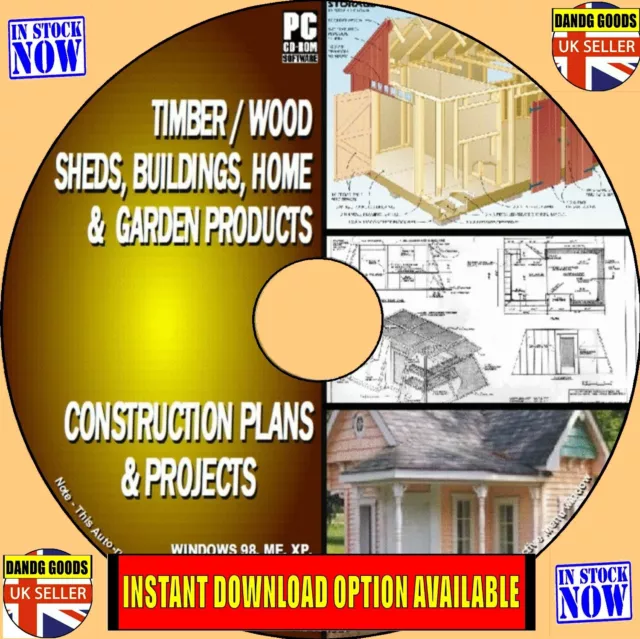 14000 Woodwork Plans Collection Wood Project Blueprints Guides DIY Sheds Etc DVD