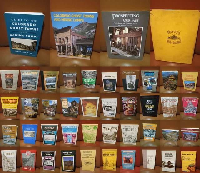 Collection of 44 old west, wild west books on Colorado