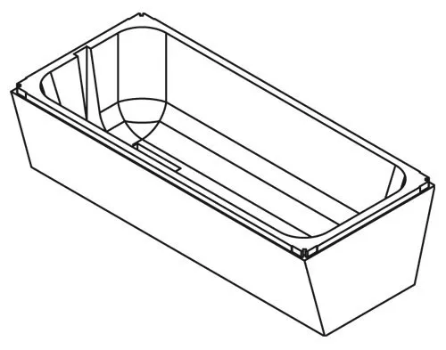 Badewanne Komplettset Kaldewei Saniform Plus 373-1 / 170 x 75 cm Träger Ablauf 2