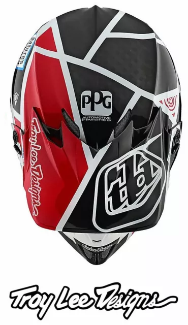 CASQUE TROY LEE DESIGNS TLD SE4 CARBON METRIC black/red ..Motocross Enduro SX MX 3