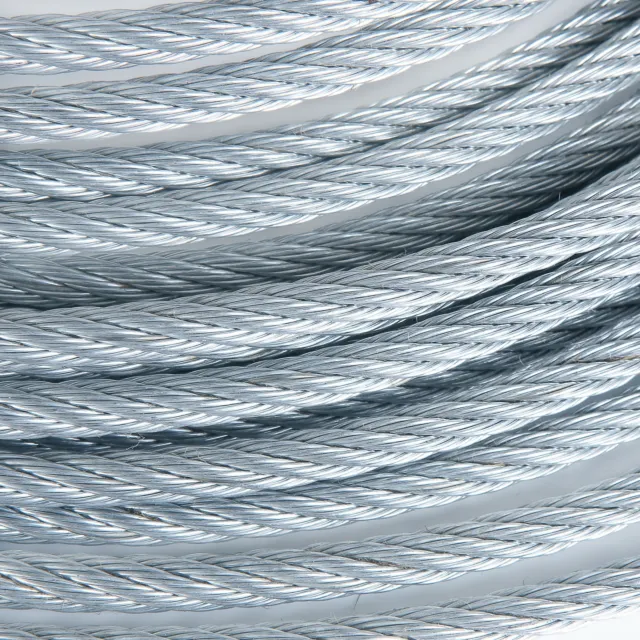 1/2" Galvanized Wire Rope Steel Cable IWRC 6x19 (500 Feet)
