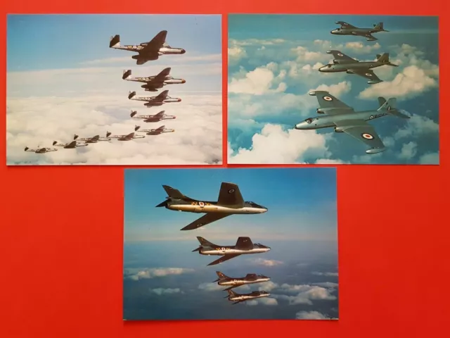 Conjunto De 3 Nuevo Tarjetas Postales Royal Air Force Museo Serie Impresionante