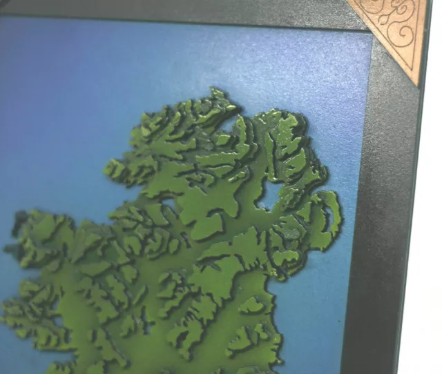 3d Ireland framed topographic map model kit... size  A4 paint included 3