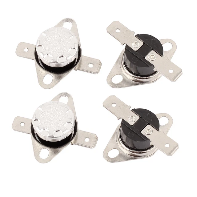 4 PZ KSD301 125C 257F NC Termostato Temperatura Termici Interruttore Controllo