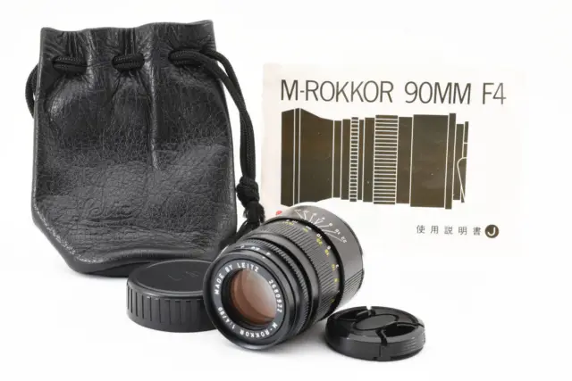 Leitz Minolta M-Rokkor 90mm F4  Leica M CL CLE Mount Lens with Pouch [Exc]