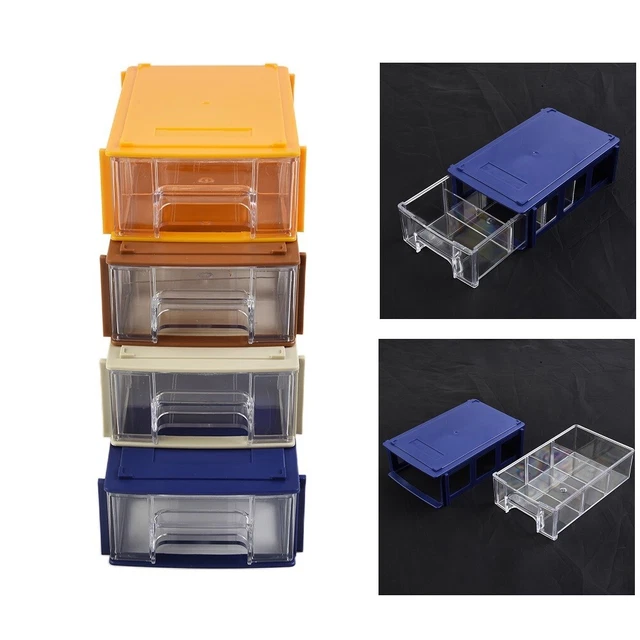 STACKABLE STORAGE BOX with Finger Grip Drawers for Easy Access to ...