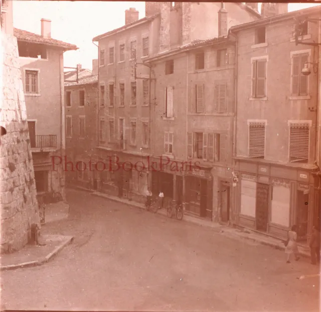 FRANCE Ville Bottier c1930 Photo Plaque de verre Stereo Vintage P29L7n