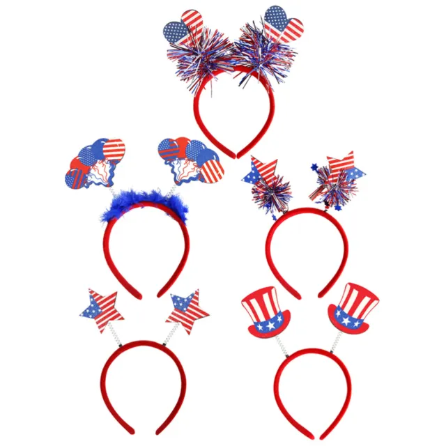 5 Pcs Cloth Independence Day Headband Child Election Decorations