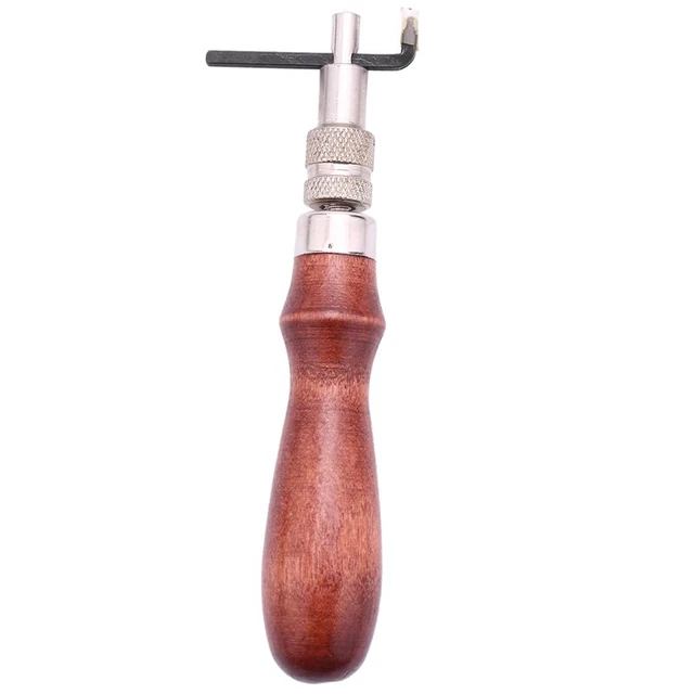Solid Adjustable Pro Stitching Groover And Creasing Beveler Leathercraft Se D6B5