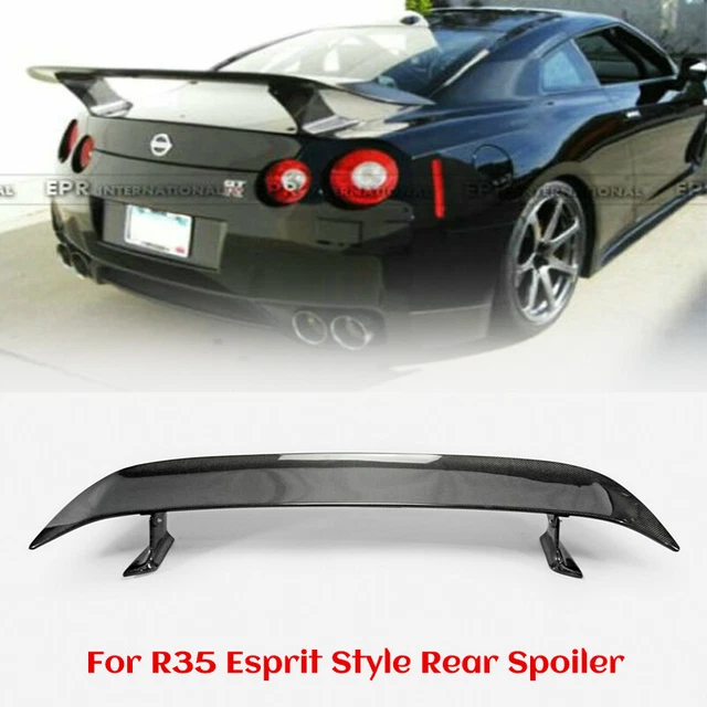 CARBON REAR TRUNK Spoiler Wing body kit For 08-16 Nissan Skyline GTR ...