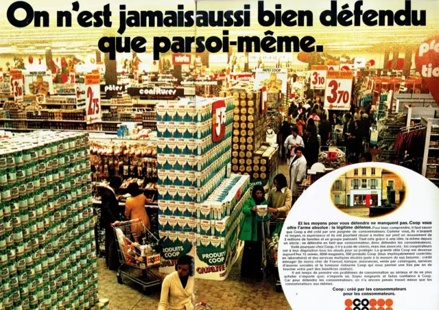 publicité Advertising 0323 1973  magasins libre-service Coop bien servi 3.9.23
