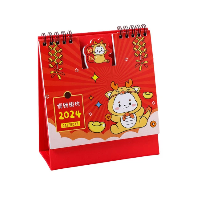 2024 CALENDAR ACTIVITY Desk Coil Design for Home Office Decoration