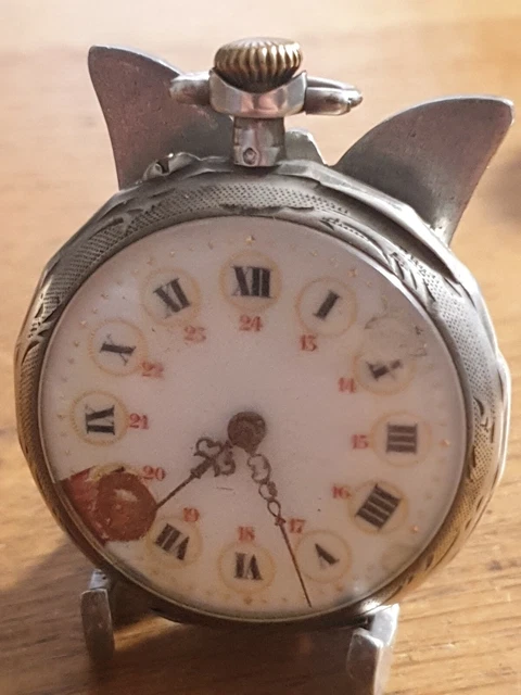 Montre Gousset Ancienne Mécanique - Années 1920 - Argentée - VENDUE POUR PIÈCES