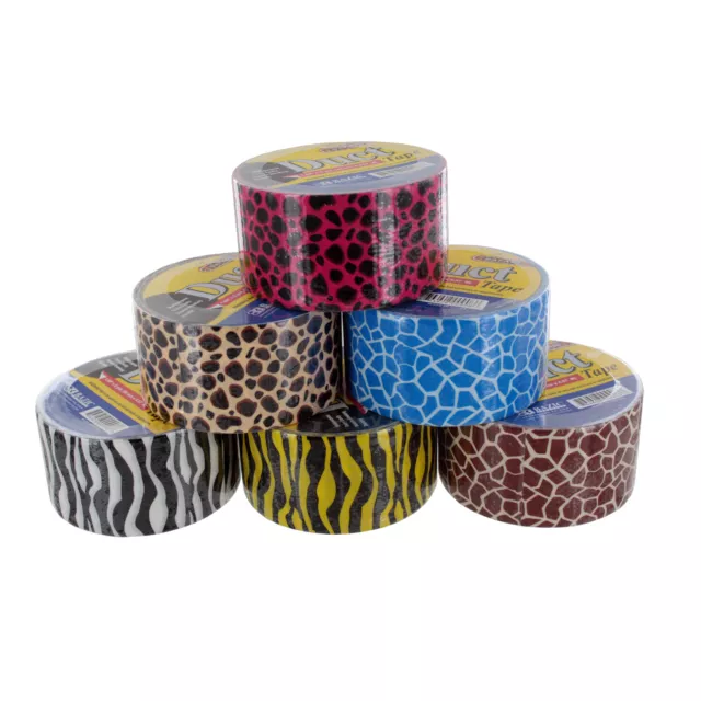 Bazic 1.88 X 10 Yard Safari Duct Tape, Assorted Colors, 1-Roll (908-36)