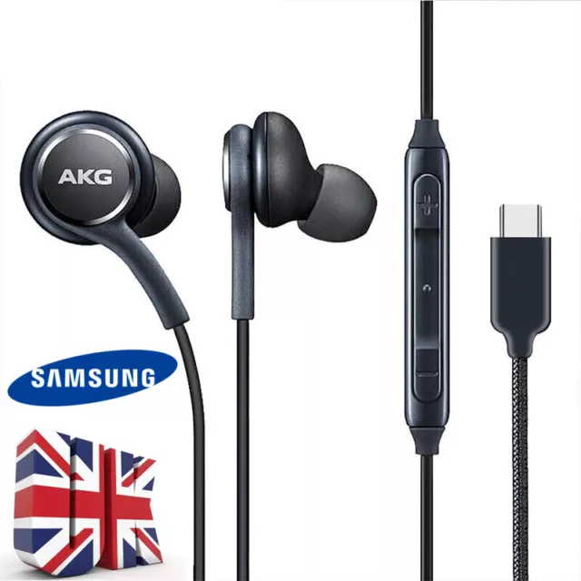 For Samsung S23Ultra S22+ AKG Headphones USB C Type C Earphones Ear Buds Headset