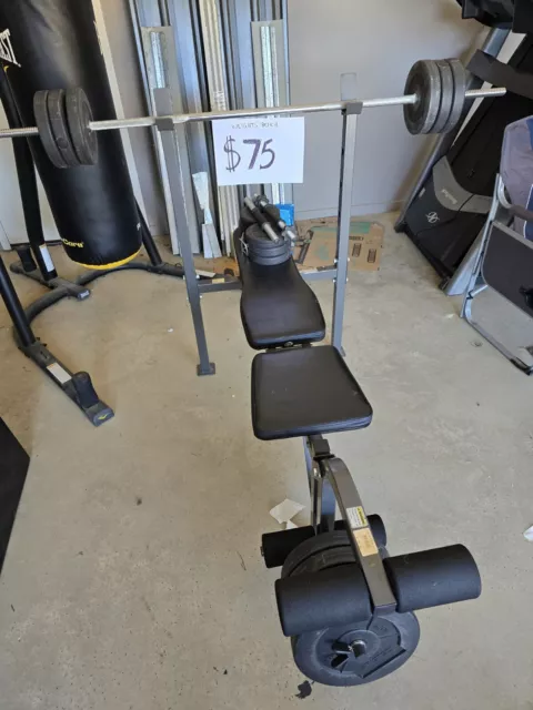 Torros Pro15 Weight Bench With Weights - Excellent Condition