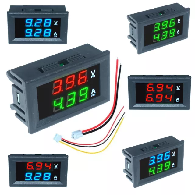 DC 100V 10A Digital Dual LED Display Voltmeter Ammeter Voltage Current Meter