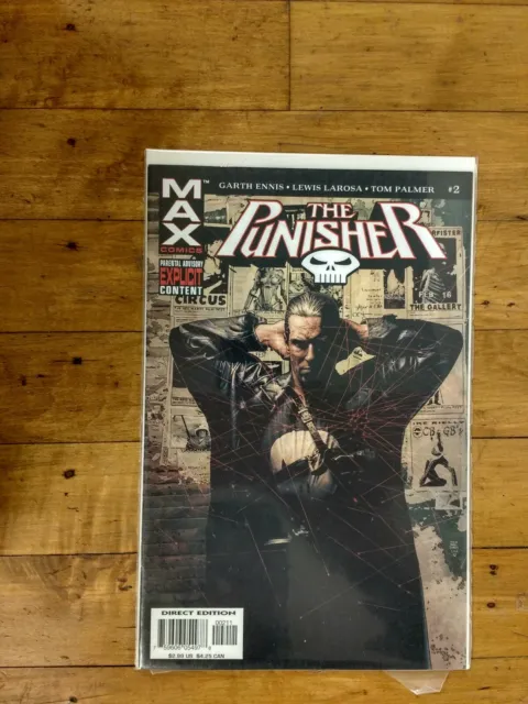 Marvel Punisher #2 Max Comics Unread Condition Ennis