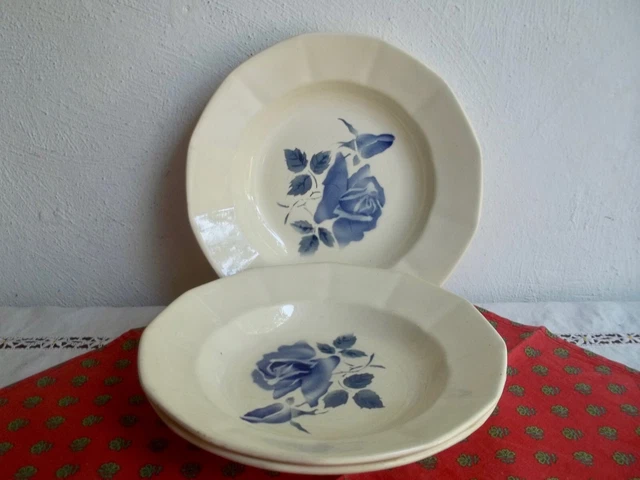 ANCIEN PLAT DE Service Digoin Sarreguemines décor de Roses ODILE EUR 24,00 - FR