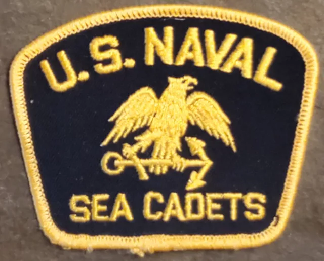 USN Navy Sea Cadet Corps (USNSCC or NSCC) Hat Jacket Patch Black & Gold