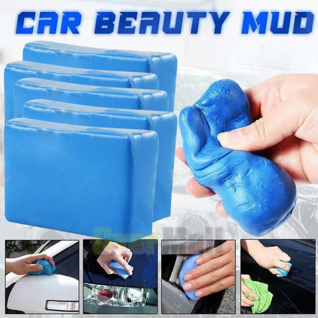 5x Truck Car Clay Bar Kit Auto Vehicle Detailing Cleaning Remove Wash Blue Mud