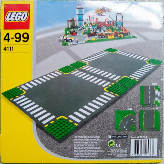 LEGO Town City 4108 Tee Road Plates NEW T-Junction Street