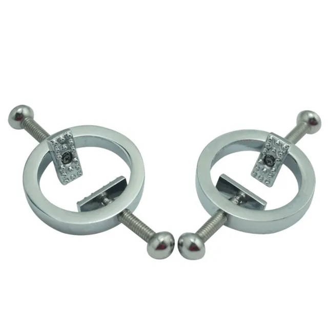 One pair female adjustable Stainless Steel metal Body clips