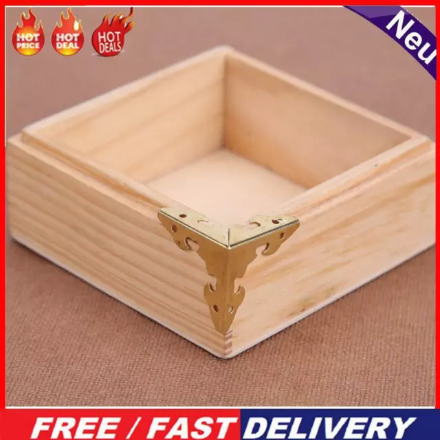 12pcs Metal Carve Jewelry Box Corner Protector Furniture Decorative Bracket