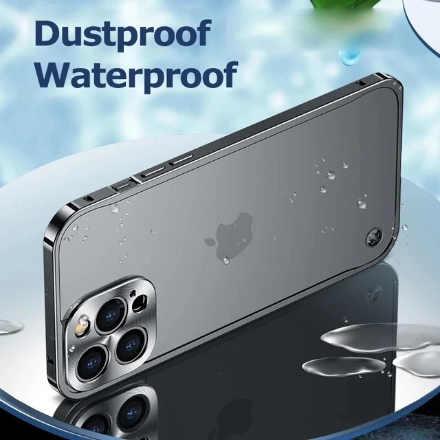 Metall Handy Hülle Für iPhone 11 12 13 14 Pro Max Schutz Case Tasche 7