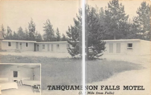 TAHQUAMENON FALLS Michigan postcard Upper Peninsula The Motel #39