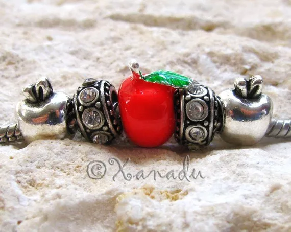 Apple Of My Eye European Charm Bracelet - Gift For Daughter And Granddaughter 2